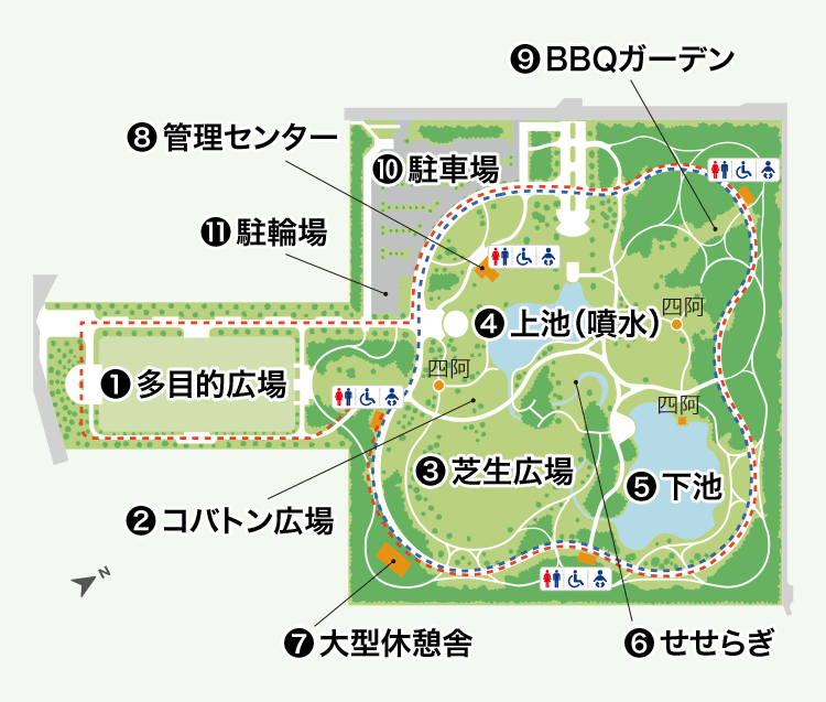 彩の森入間公園地図