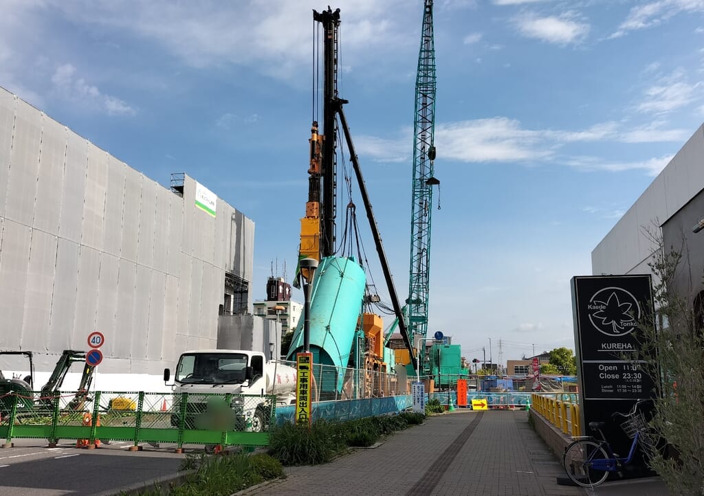 東鷲宮駅東口周辺のかつら通り