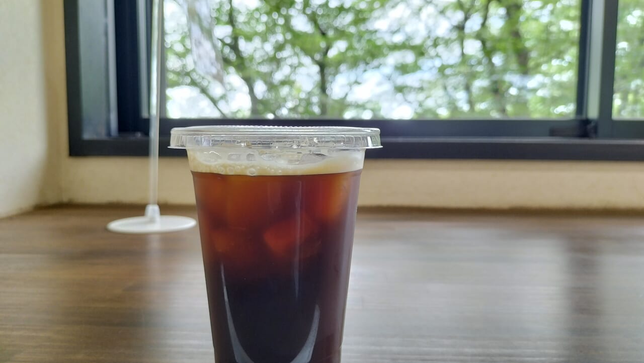 「峠の茶屋」のアイスコーヒー